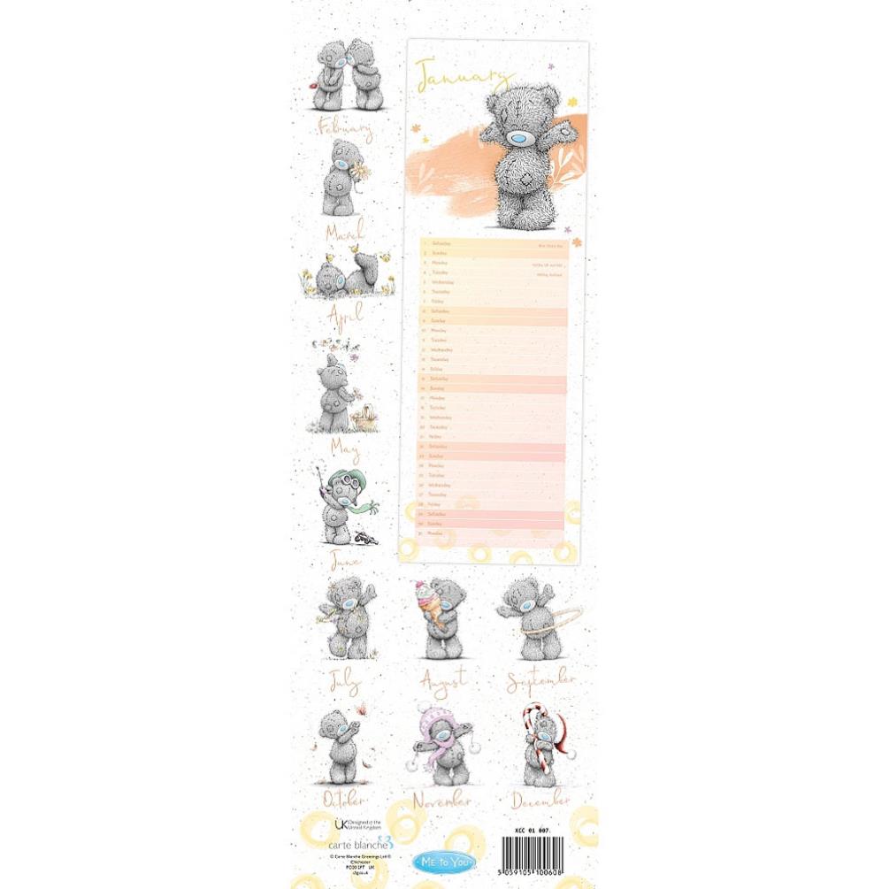 2022 Me to You Bear Classic Slim Calendar Extra Image 2